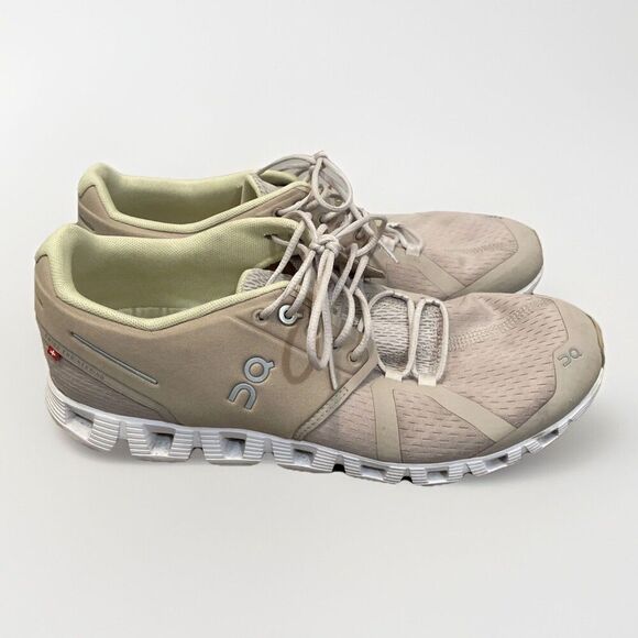 OnCloud Womens Running Sneaker Shoes Walking Beige Sz 10 Swiss Engineering - Picture 1 of 13